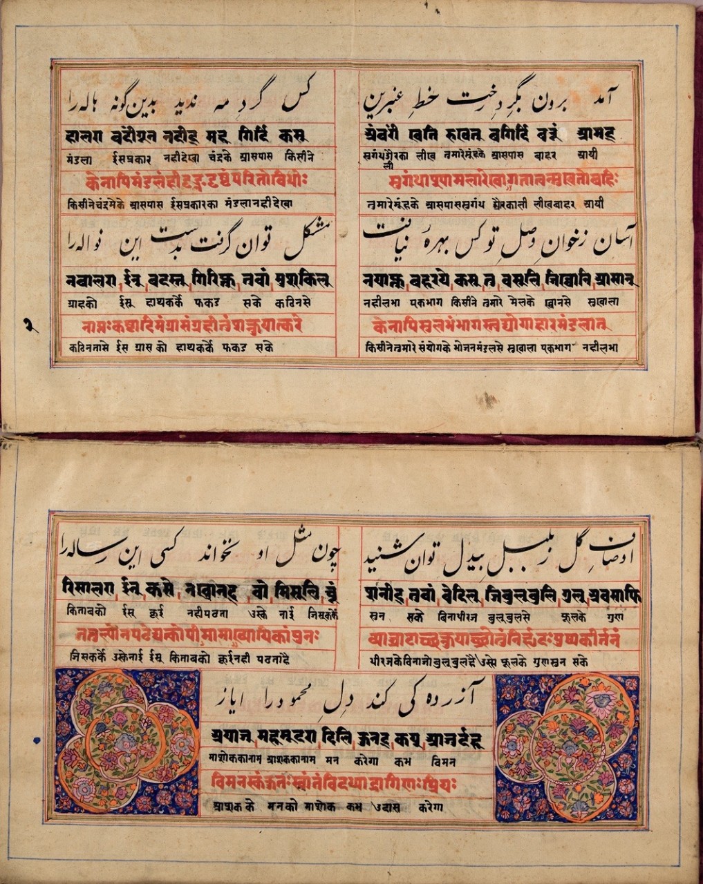 Persian translation of the Avesta in Pahlavi and Taʻlīq script