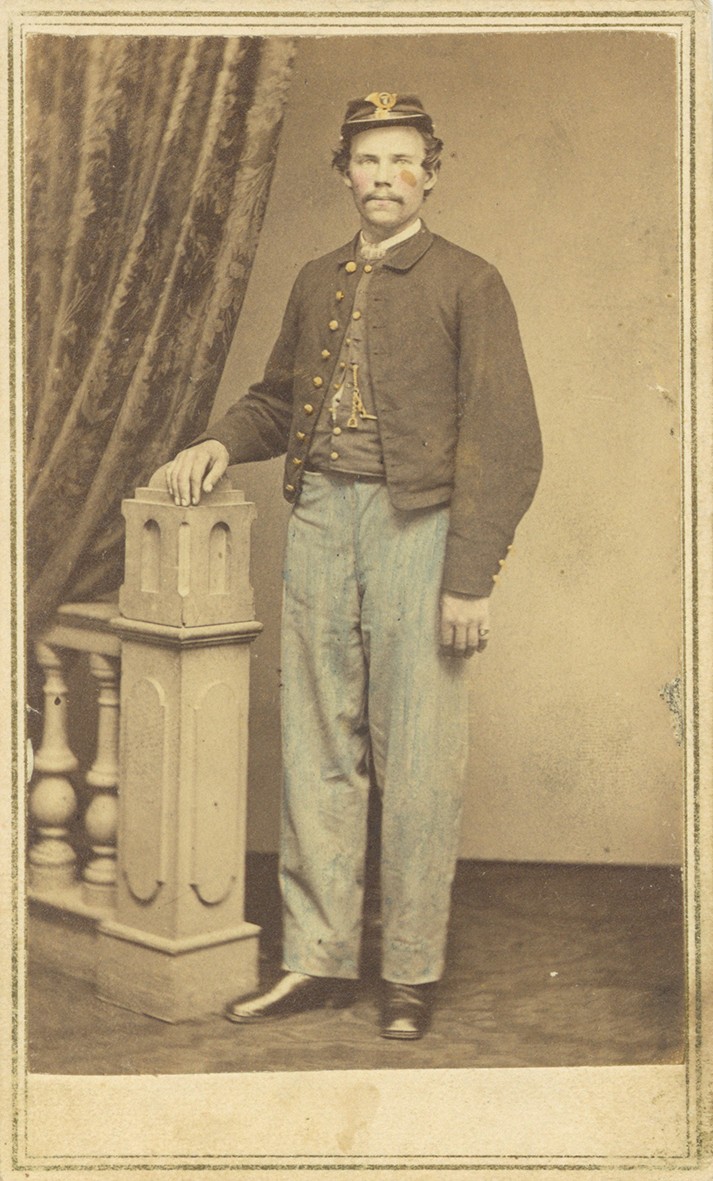 Bundy & Williams Portrait Civil War Soldier carte-de-visite photograph