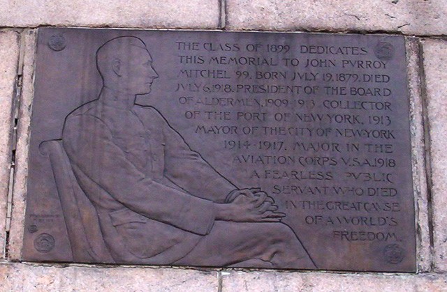John P. Mitchel plaque