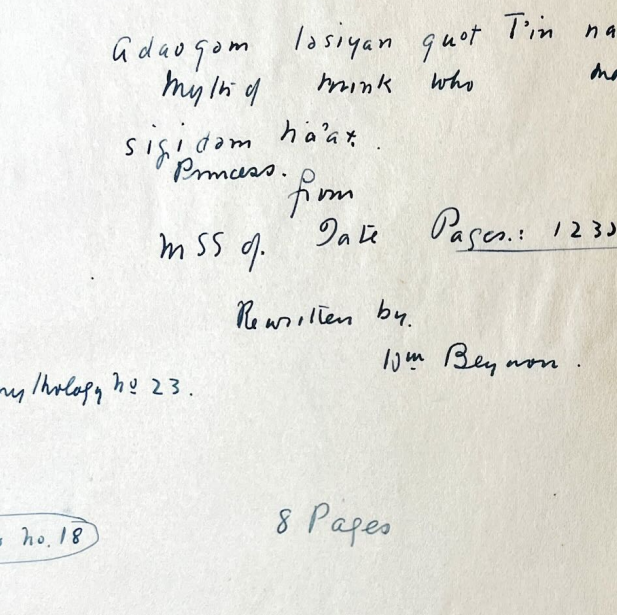 North American Indigenous Archival Materials