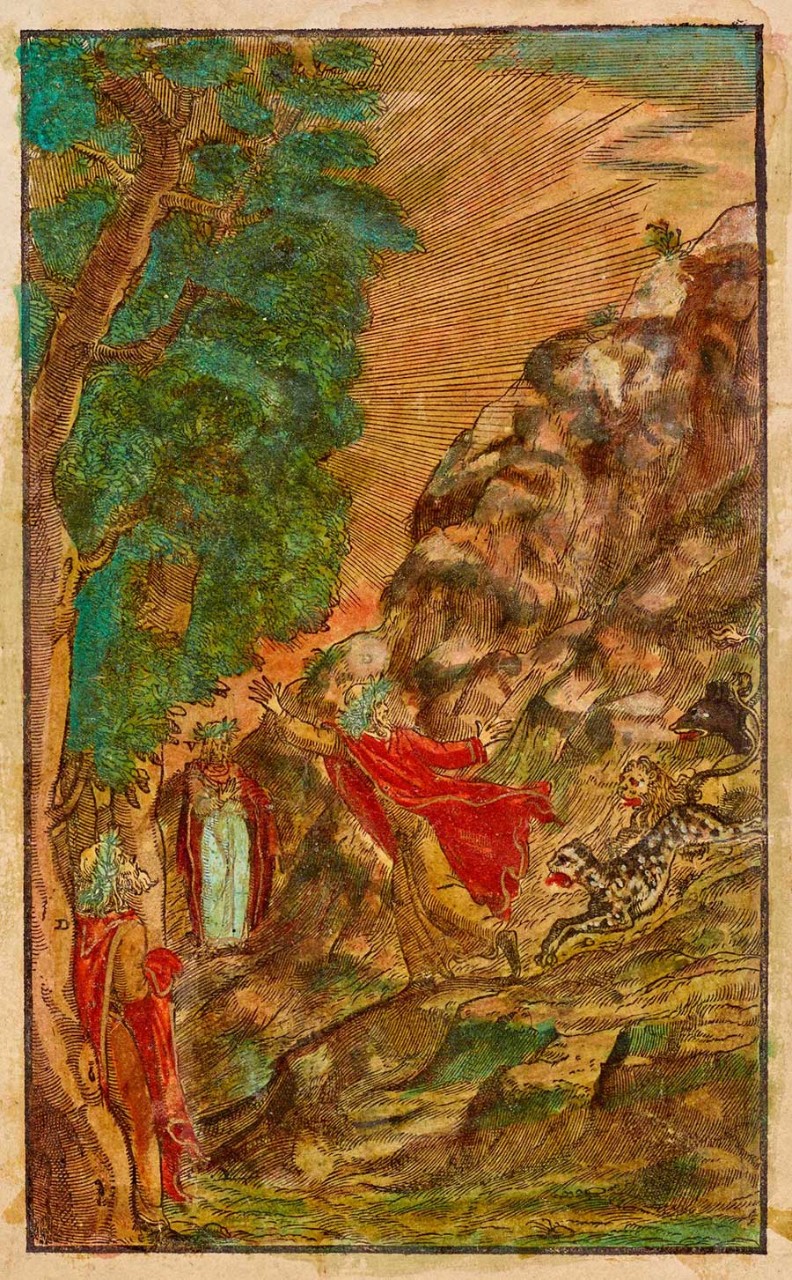 Scene from Canto I of "Inferno"