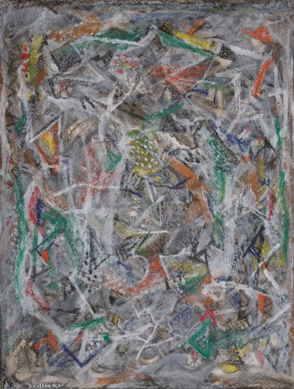 New York No. 9, c. 1946-48, gouache and ink on paper, 16 x 13 in. (40.6 x 33.0 cm), [SLF-322]