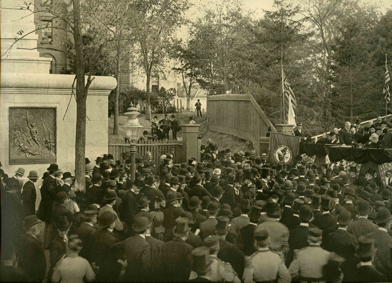 Harlem Heights plaque unveiling, 1897.