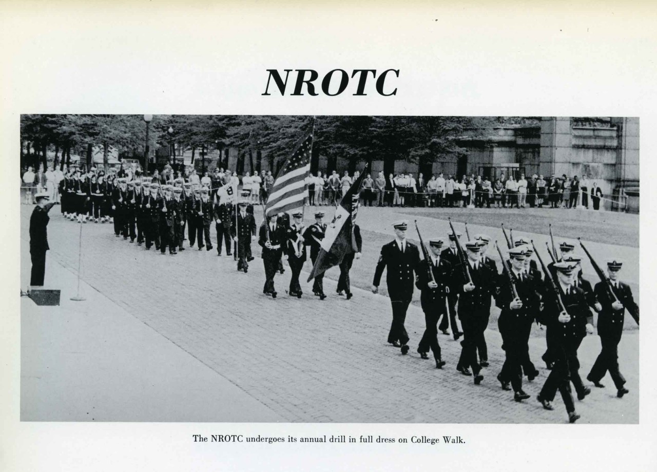 NROTC on College Walk