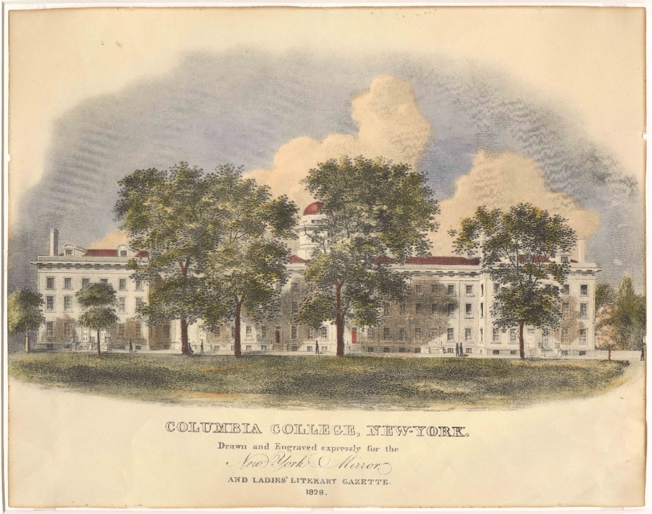 Columbia College lithograph