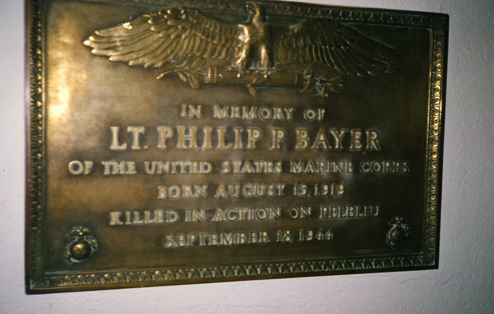 Philip Palmer Bayer plaque