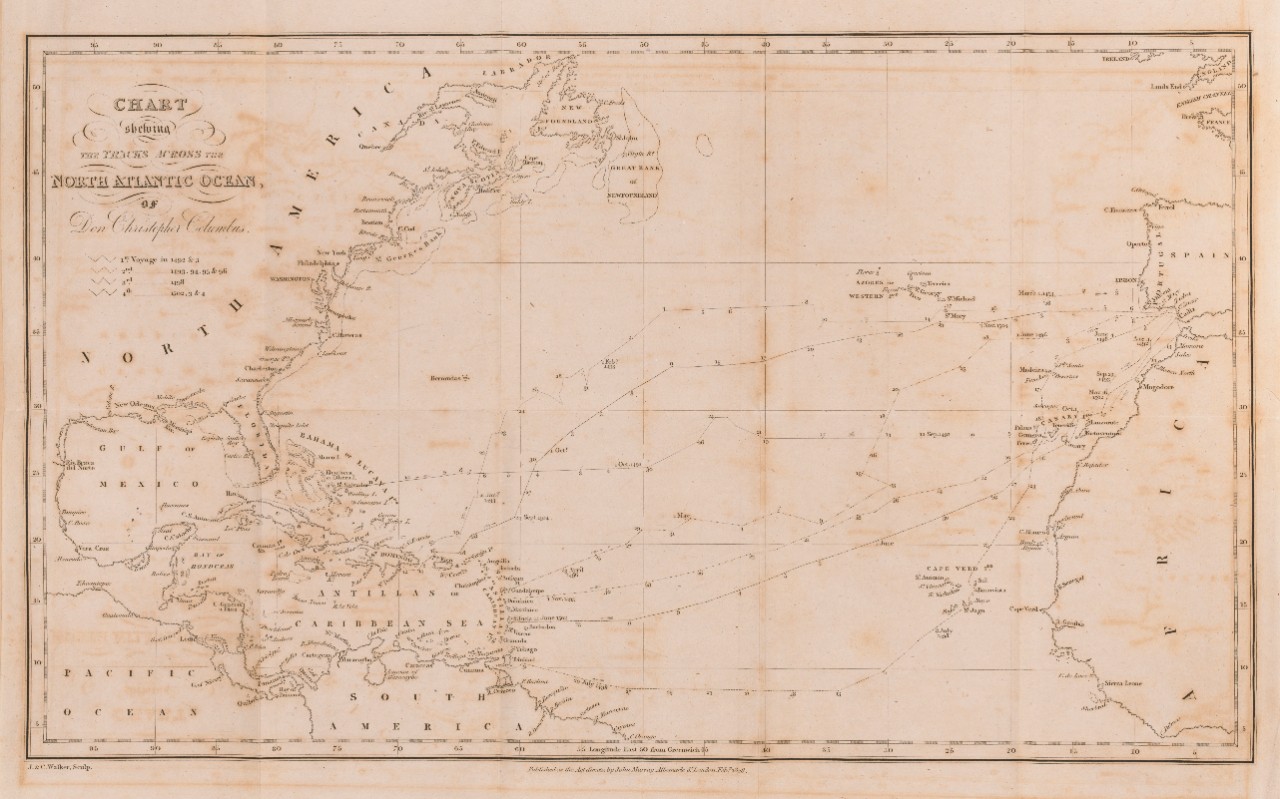 Columbus-Atlantic map