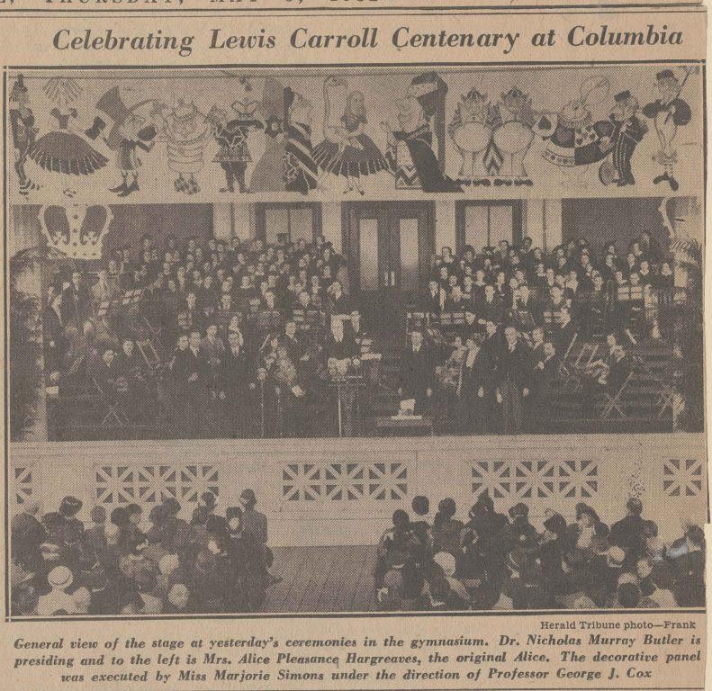 Alice at Columbia, New York Herald Tribune, 1932