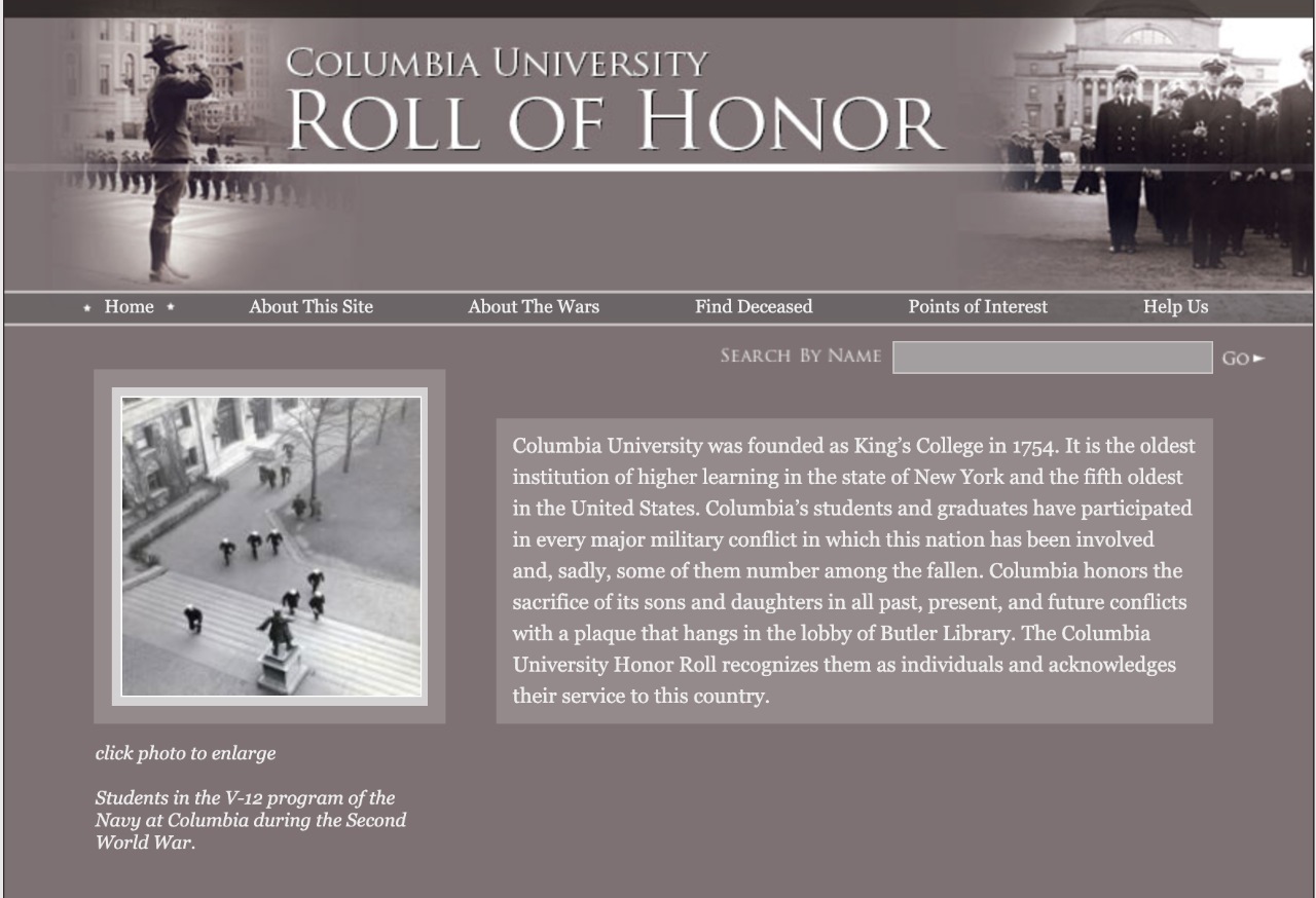 screenshot of the original website launched in 2008