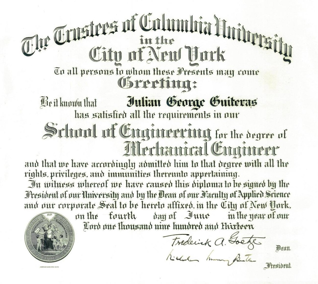 Julian George Guiteras