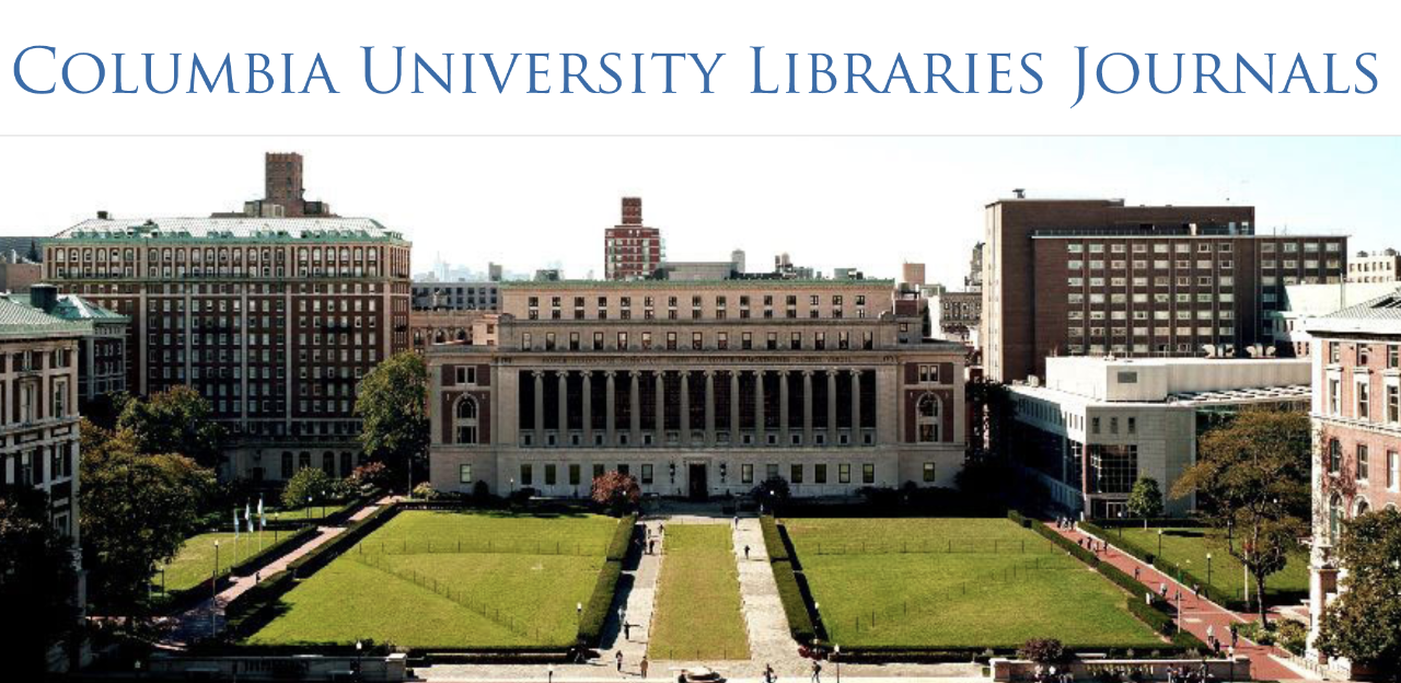Screenshot of Columbia Libraries' journals site
